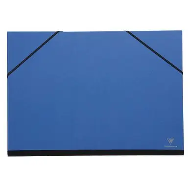 Réduction Carton à dessin à élastiques 37 x 52 cm Bleu nuit - Clairefontaine