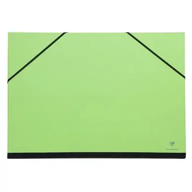 Carton à dessin à élastiques 37 x 52 cm Vert - Clairefontaine Prix Choc