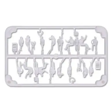 Personnage assis blanc 10 types 1 : 100 - Schulcz Prix Promo