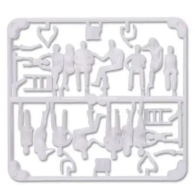 Soldes Personnage assis blanc 8 types 1 : 50 - Schulcz