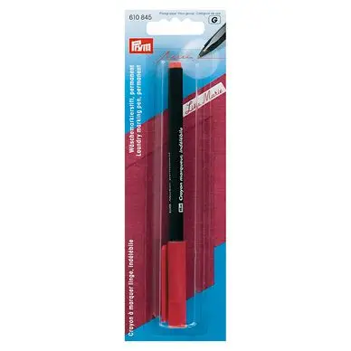 Bon Plan Stylo à marquer le Linge Indélébile Rouge - Prym