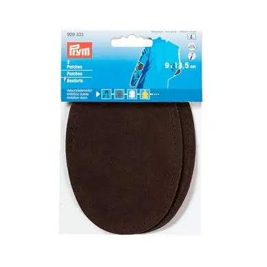 Seulement Aujourd'hui Renfort imitation daim Thermocollant 2 pcs 9 x 13,5 cm Noir - Prym