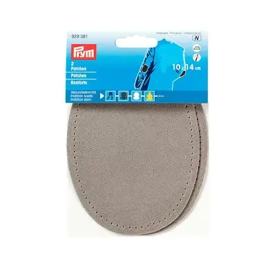 Prix Bas Renfort imitation daim Thermocollant 2 pcs 10 x 14 cm Gris clair - Prym
