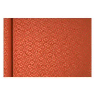 Kraft brut 70g/m² motif Fleurs rouges Rouleau 35 cm x 5 m - Clairefontaine Vente Flash