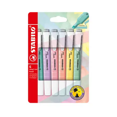 Commander Vite Surligneur Swing Cool pastel Set de 6 - STABILO