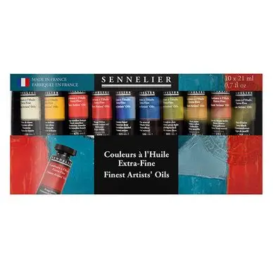 Satisfait Ou Remboursé Peinture à l'huile extra-fine Set 10 x 21 ml - Sennelier
