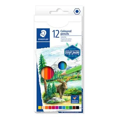 Seulement Aujourd'hui Crayon de couleur Design Journey étui de 12 pcs - Staedtler
