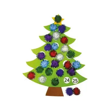 Satisfait Ou Remboursé Calendrier de l'Avent Sapin en feutrine - CTOP