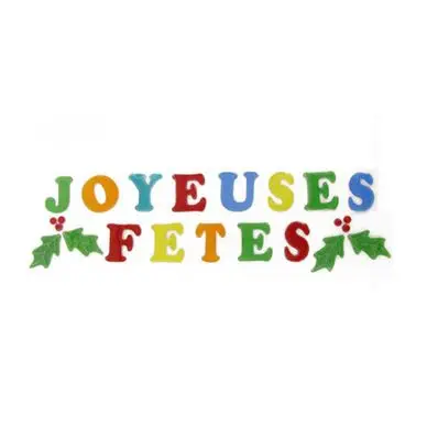 Décoration de Noël vitrostatique Joyeuses Fêtes gelly 23 pcs - CTOP Livraison Express