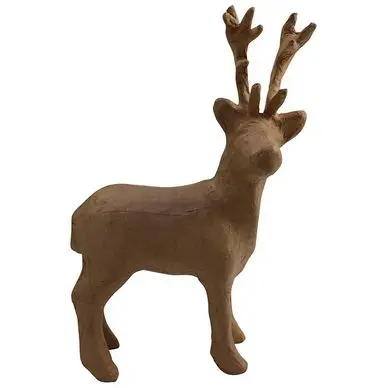 Renne en papier mâché 26,5 cm - Décopatch Promotion