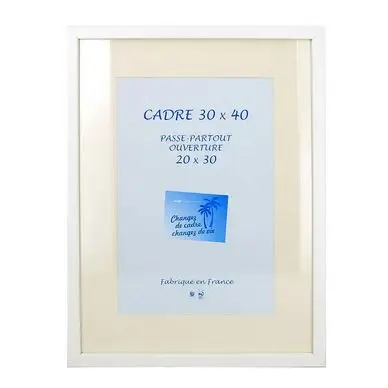 Offre Exclusive Cadre en MDF Carla blanc + passe-partout - Rougier&Plé