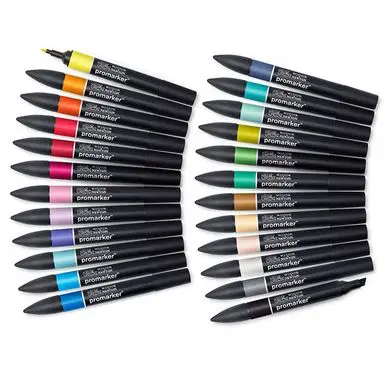 Réduction Marqueur Promarker Trousse Arts et Illustration 24 pcs - Winsor & Newton