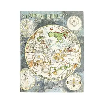 Carnet souple ligné Planisphère Céleste 18 x 23 cm 100 g/m² 176 p - Paperblanks Prix Promo