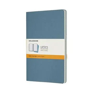 Must-Have Cahier ligné Bleu 13 x 21 cm 3 pcs - Moleskine