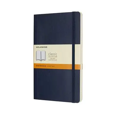 Carnet de notes Classic souple ligné 13 x 21 cm Bleu saphir - Moleskine Solde