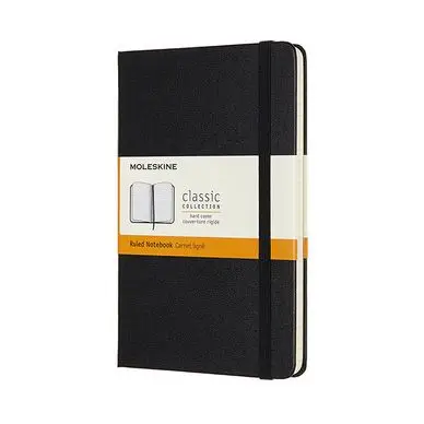 Carnet de notes Classic ligné 11,5 x 17,5 cm Noir - Moleskine Quantité Limitée