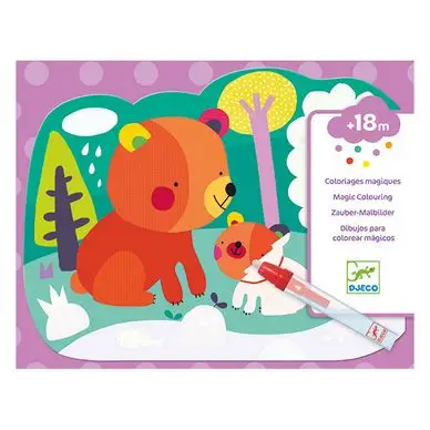 Coloriage des petits Cache dans les bois - Djeco Jusqu'à Épuisement Des Stocks