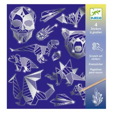 Carte à gratter stickers Iron - Djeco Commander Maintenant