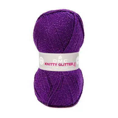 Fil à tricoter pailleté Knitty 4 Glitter 50g - DMC Promotion