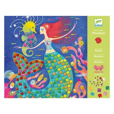 Collages mosaïques Le chant des sirènes - Djeco Marque