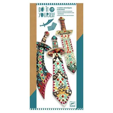 Livraison Express Activité DIY Mosaïques sabres - Djeco