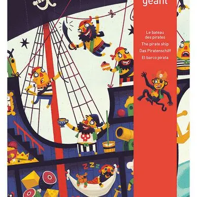 Puzzle géant Bateau des pirates 36 pièces - Djeco Achat Immédiat
