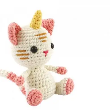 Kit de crochet animal Chat-licorne - Graine Créative Dernier Modèle