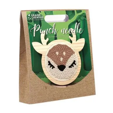 Kit de punch needle Biche - Graine Créative Nouvel Arrivage