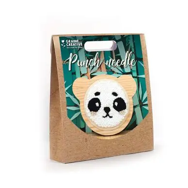 Kit de punch needle Panda - Graine Créative Retour Gratuit