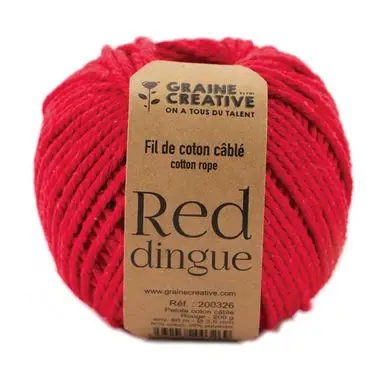 Bon Marché Fil coton câblé Pelote 2,5 mm x 80 m - Graine Créative