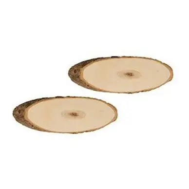 Rondelle de peuplier ovale 20 x 23 cm 2 pcs - Artemio Bon Marché