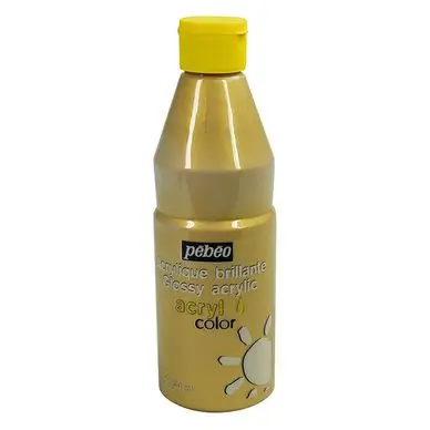 Peinture enfant acrylique Acrylcolor 500 ml Or - Pébéo Jusqu'à Épuisement Des Stocks