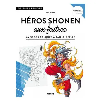 Livre Héros shonen aux feutres - Mango Solde