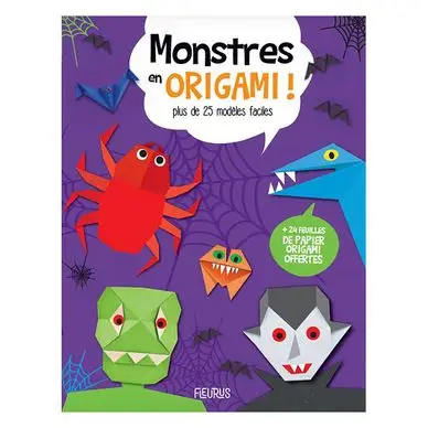 Livre Monstres en origami ! - Fleurus Vente Directe
