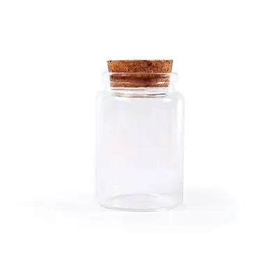 Marque Pot en verre cylindrique H 7.5 cm - Graine Créative