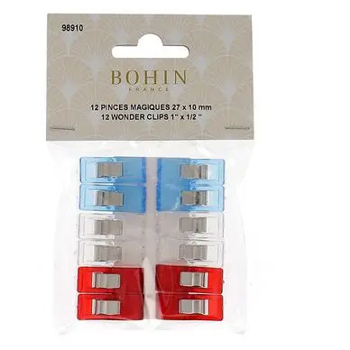 Pinces magiques pour travaux de couture 27 x 10 mm 12 pcs - Bohin Livraison Express