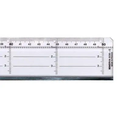 Règle à lavis 60 cm métal - Minerva Dernière Chance