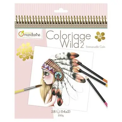 Carnet de coloriage Wild #2 - Avenue Mandarine Réduction