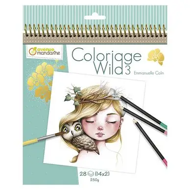 Pas Cher Carnet de coloriage Wild #3 - Avenue Mandarine