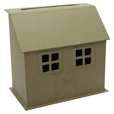 Urne maison en papier mâché - Décopatch Retour Gratuit