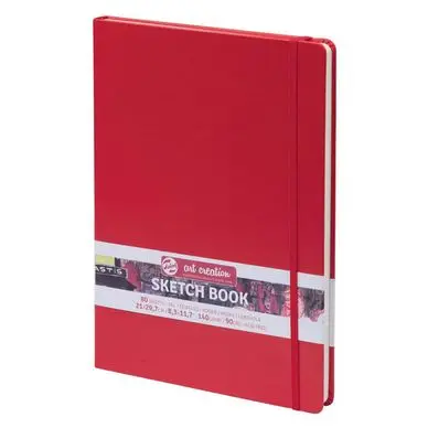 Commander Maintenant Carnet de croquis Rouge 140 g/m² 80 feuilles - Artcreation