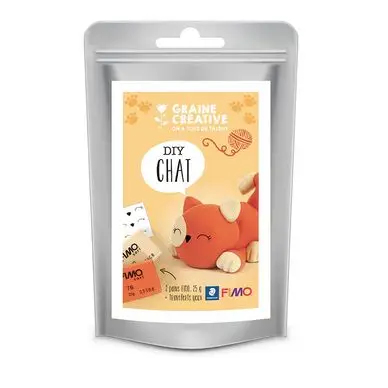Populaire Kit DIY Pâte FIMO® Chat - Graine Créative