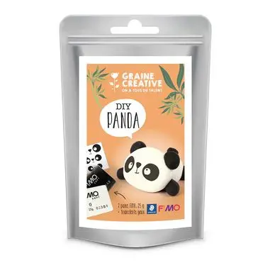 Kit DIY Pâte FIMO® Panda - Graine Créative Quantité Limitée