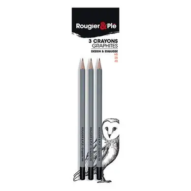 Crayon graphite Set HB - 2B - 4B - Rougier&Plé Offre Exclusive