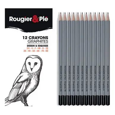 Populaire Crayon graphite Assortiment 12 pièces - Rougier&Plé