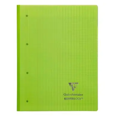 Offre Exclusive Bloc de cours 22,3 x 29,7 cm grands carreaux Séyès 160p perforées Koverbook - Clairefontaine