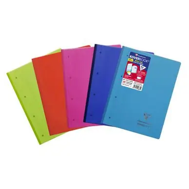 Commander Vite Bloc de cours 22,3 x 29,7 cm ligné 160p perforées Koverbook - Clairefontaine