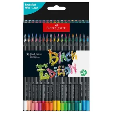 Jusqu'à Épuisement Des Stocks Crayons de couleurs Black edition 36 pcs - Faber-Castell