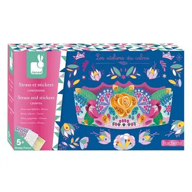 Kit créatif Strass et Stickers Couronnes - Janod Authentique
