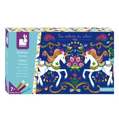 Marque Kit créatif Paillettes Licornes - Janod